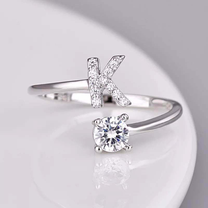 Adjustable Initial Letter Ring