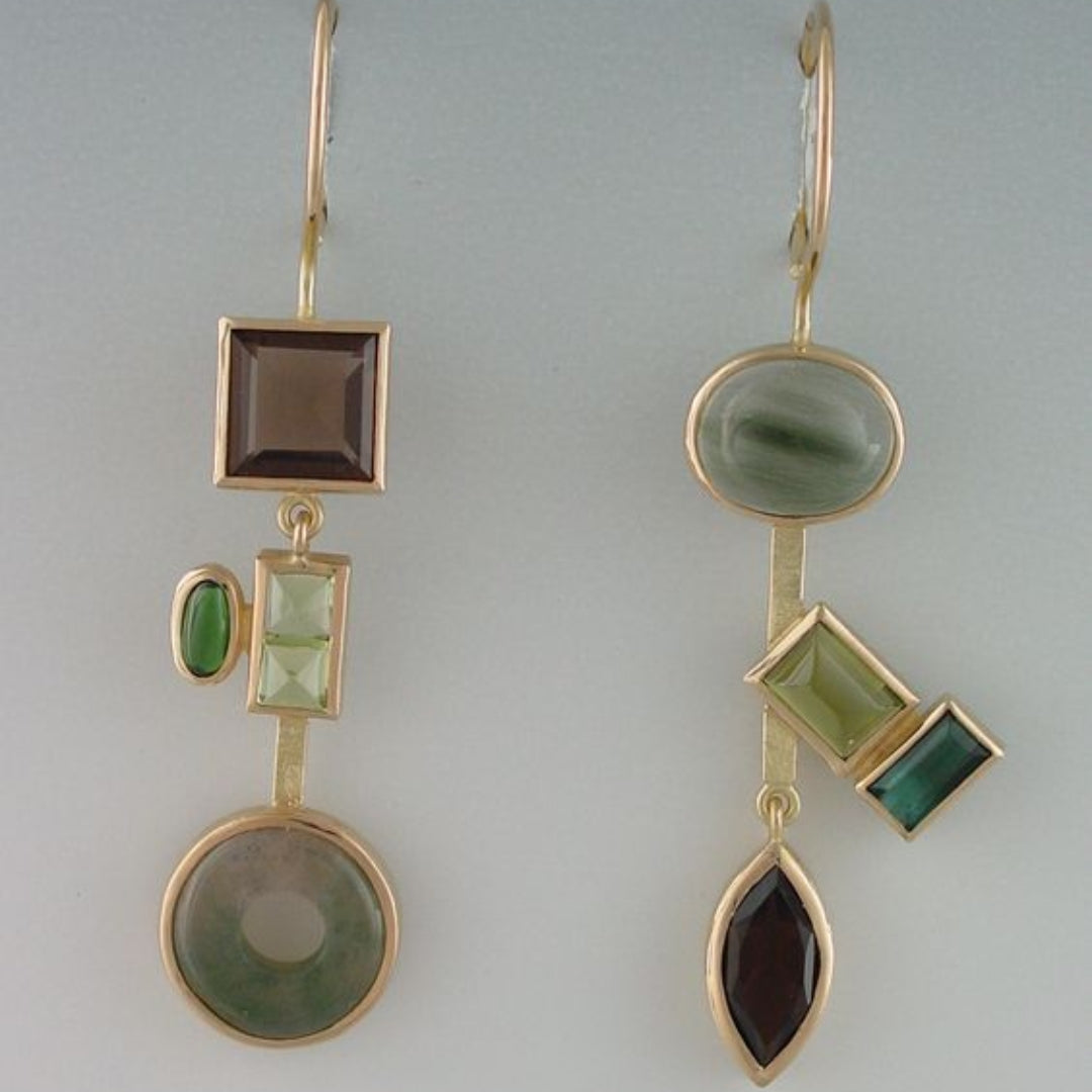 Vintage Forest Crystal Earrings