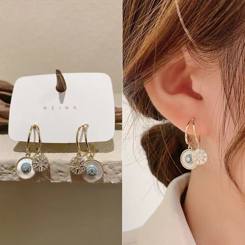 Attractive Kaleidoscope Gold Plated Earrings