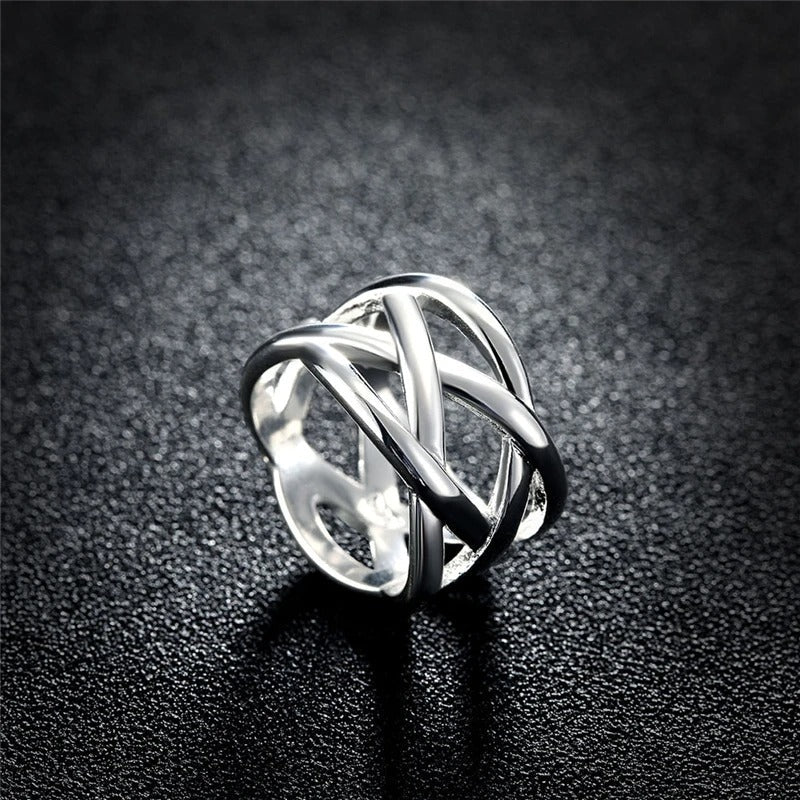 925 Silver Braided Design Ring