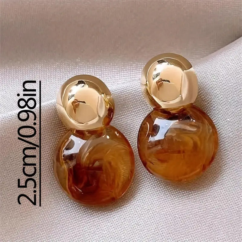 AurÃ©lie Amber Drop Earrings | Gold