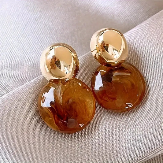 AurÃ©lie Amber Drop Earrings | Gold
