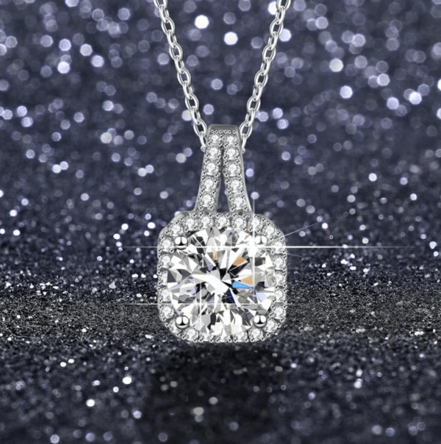 Olivia Cushion Cut Necklace