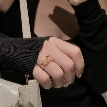 Adjustable Athena Pin Ring