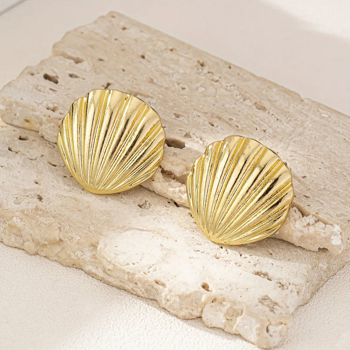 Waterproof Bohemian Gold Shell Earrings