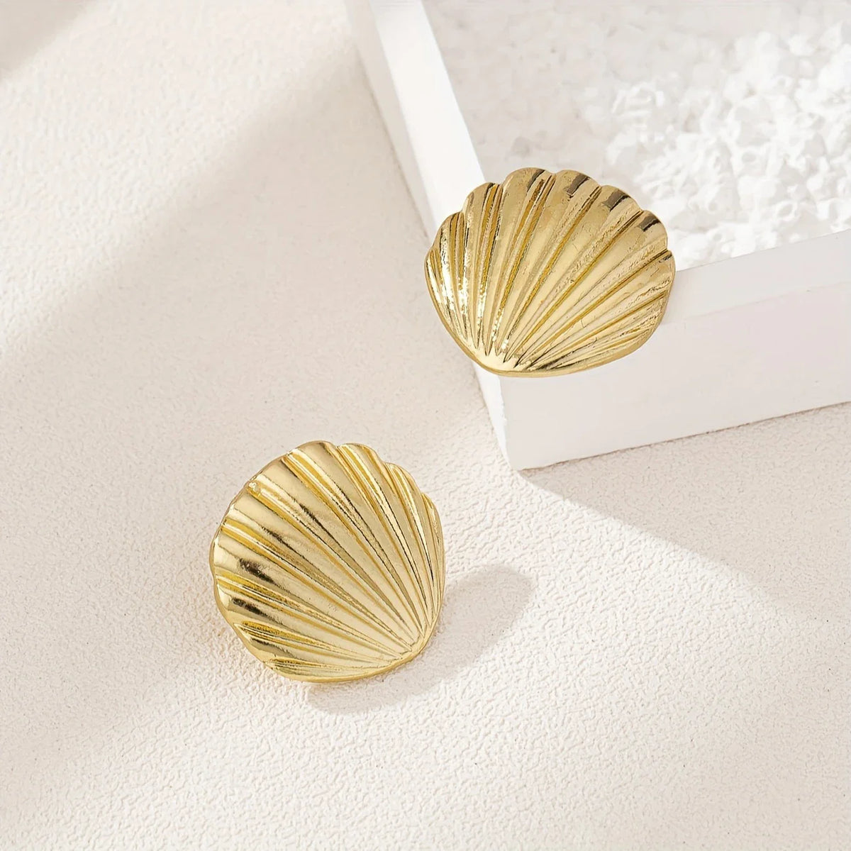 Waterproof Bohemian Gold Shell Earrings