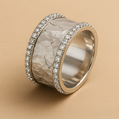 Vintage Silver Zirconia Ring