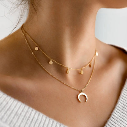 Moon Silver Necklace