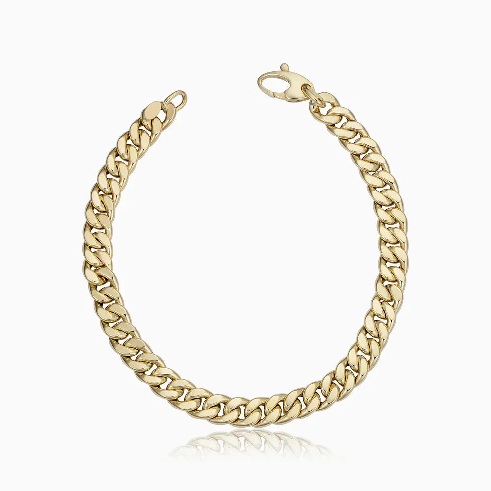 Estate Cuban Bracelet | Gold
