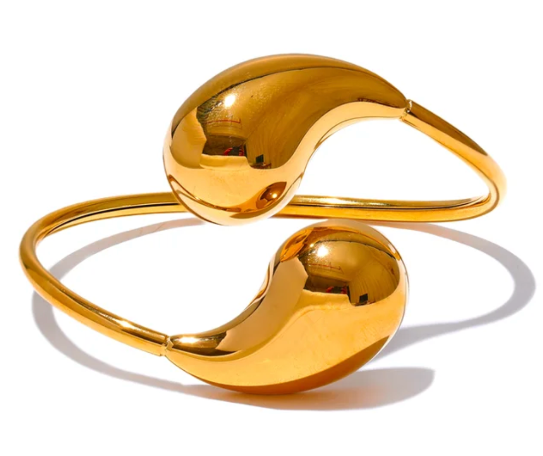 18K Gold Plated Yin Yang Bracelet
