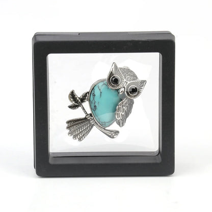 Crystal Owl Wisdom Pendant Necklace