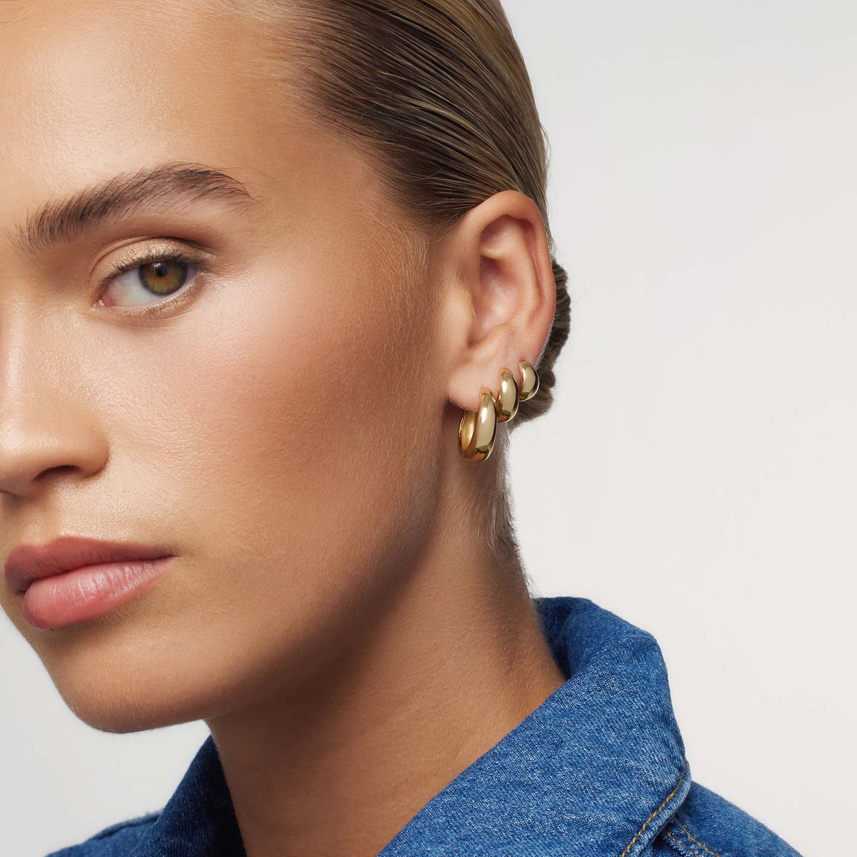 Rue Statement Hoops | Gold