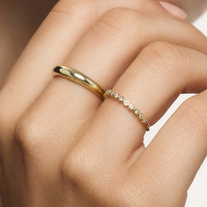 Midi Dome Ring | Gold