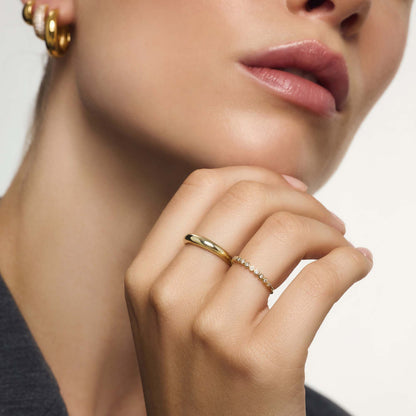 Midi Dome Ring | Gold
