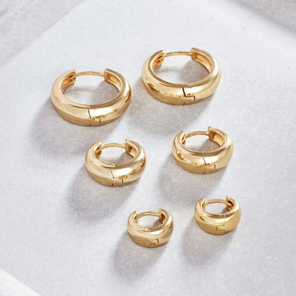Rue Statement Hoops | Gold
