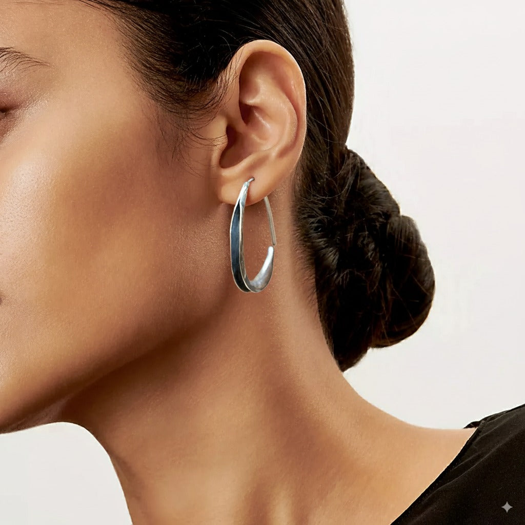 Simple Large Circle Earrings