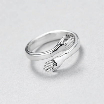 Adjustable Embrace Silver Ring