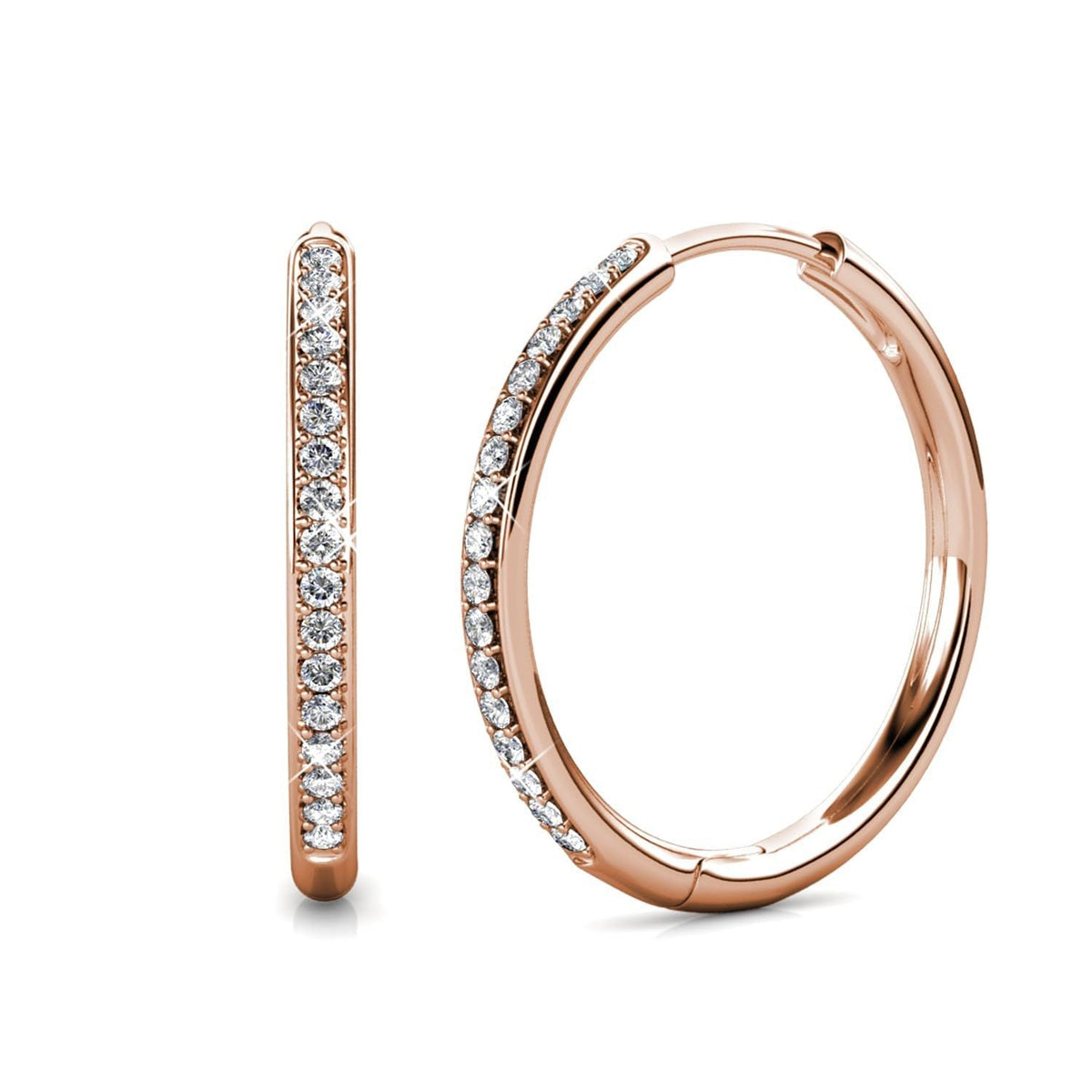 Sorel Pave Earrings | White Gold