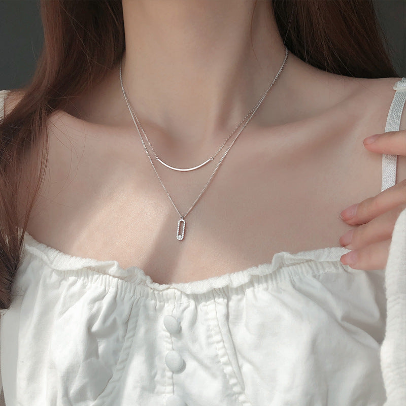 Gia Overlapping Crystal Necklace