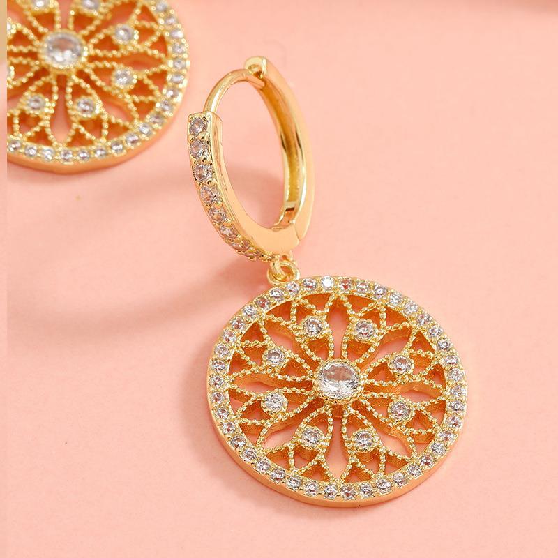 Kaleidoscope Gold Plated Earrings