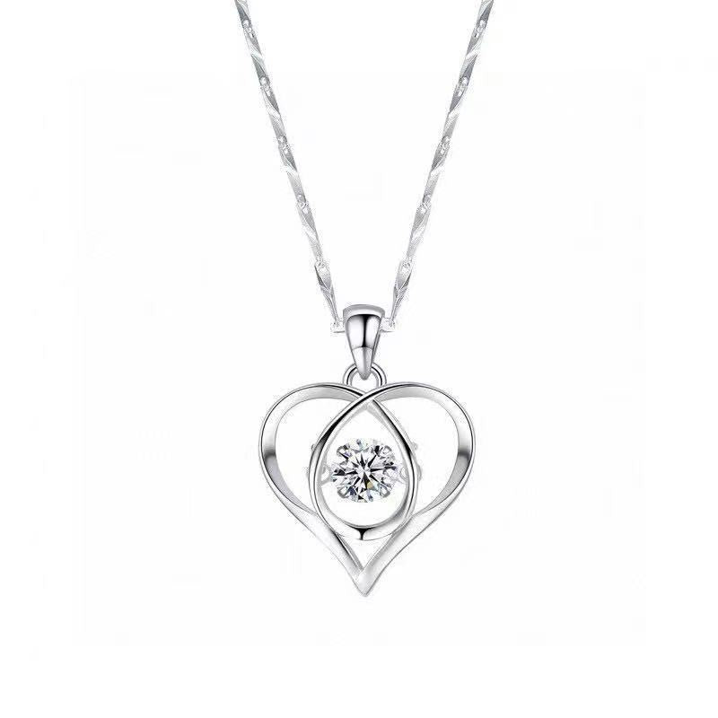 Enmity Heart Necklace with Zirconia