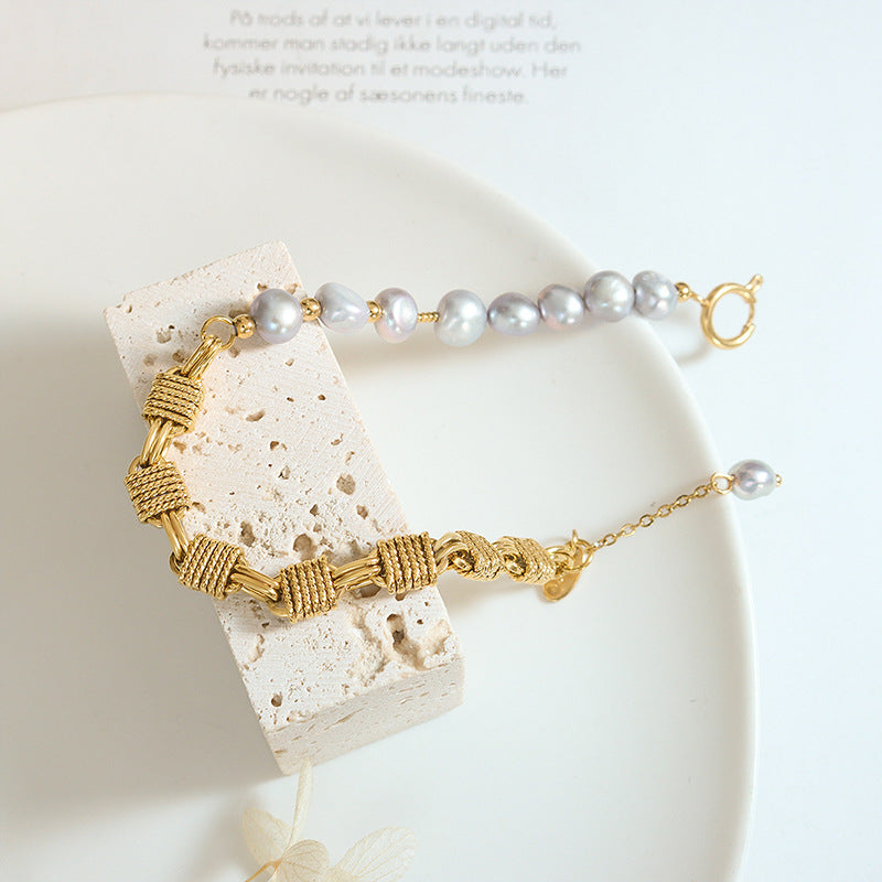 Regalia Gold Pearl Bracelet