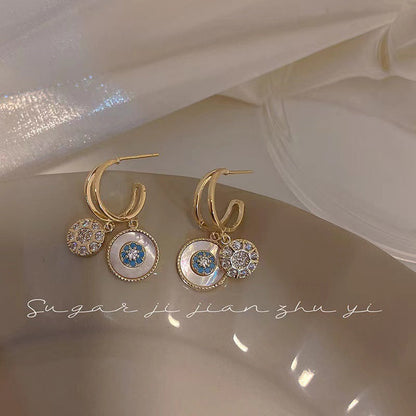 Attractive Kaleidoscope Gold Plated Earrings