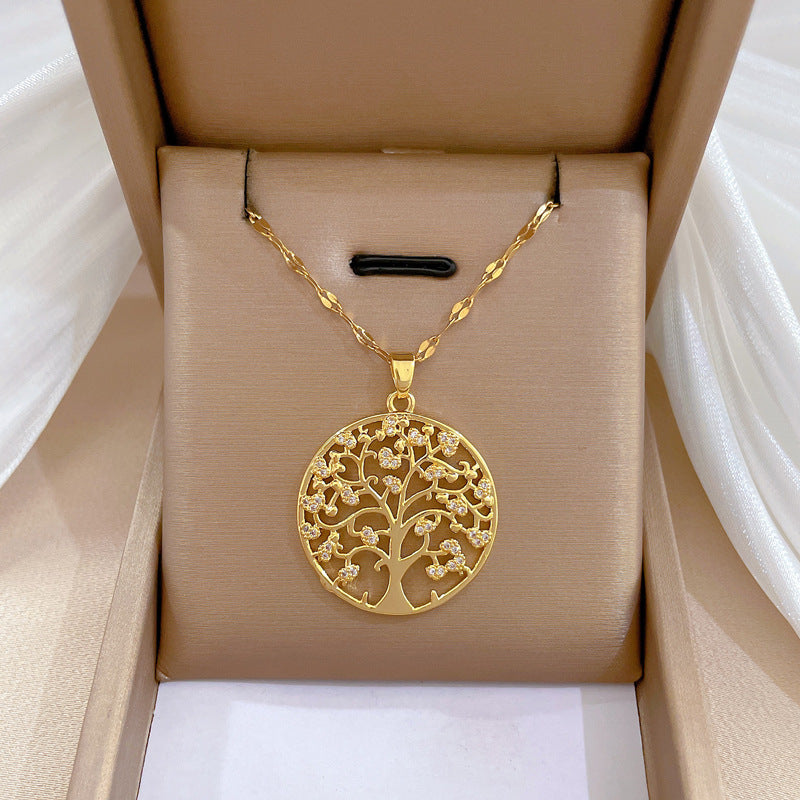 Lilia Tree of Life Gold Necklace