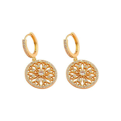 Kaleidoscope Gold Plated Earrings