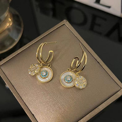 Attractive Kaleidoscope Gold Plated Earrings