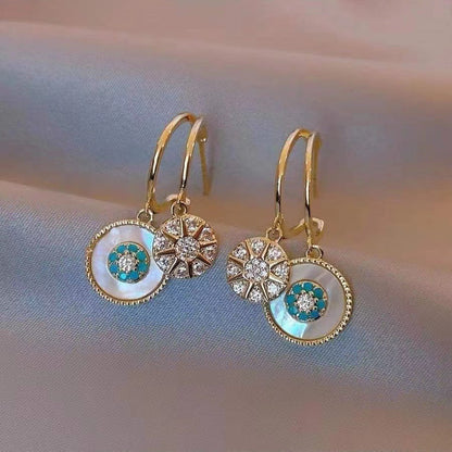 Attractive Kaleidoscope Gold Plated Earrings