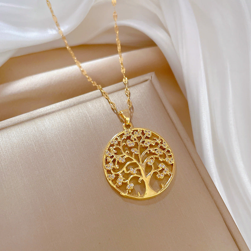 Lilia Tree of Life Gold Necklace