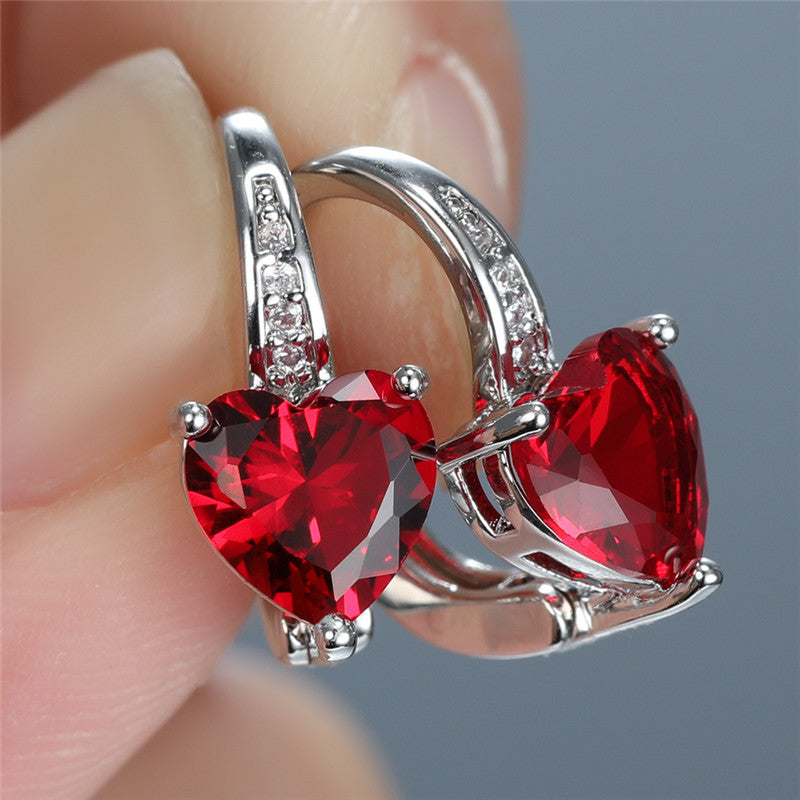 Lunara Emberelle Earrings | White Gold