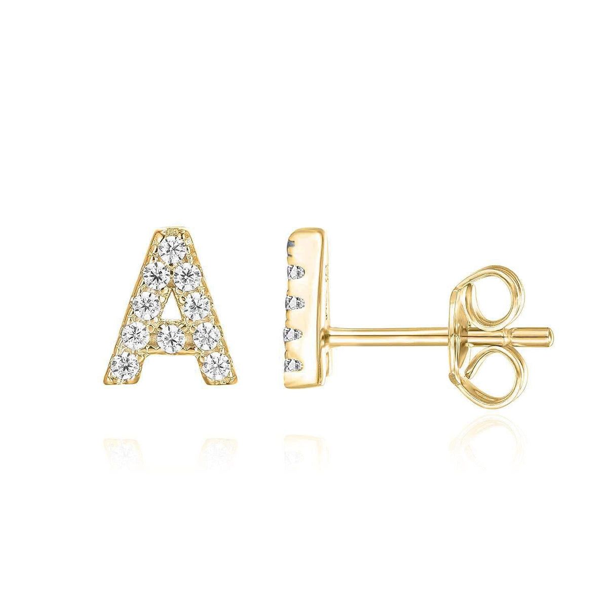 Initial Earring 1pc | Gold