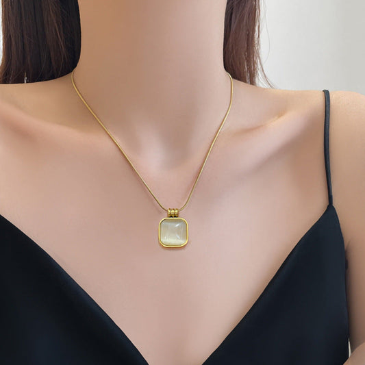 Rousseau Gold Opal Necklace