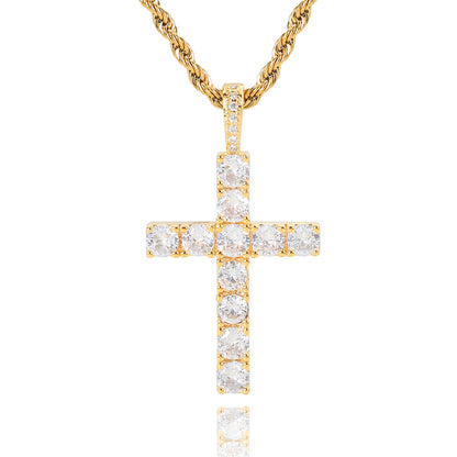 Cross necklace | Gold