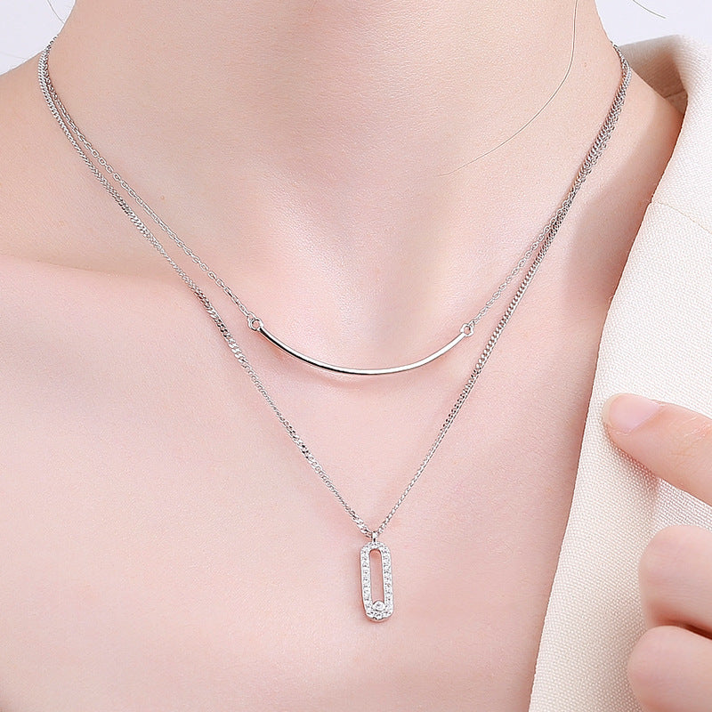 Gia Overlapping Crystal Necklace