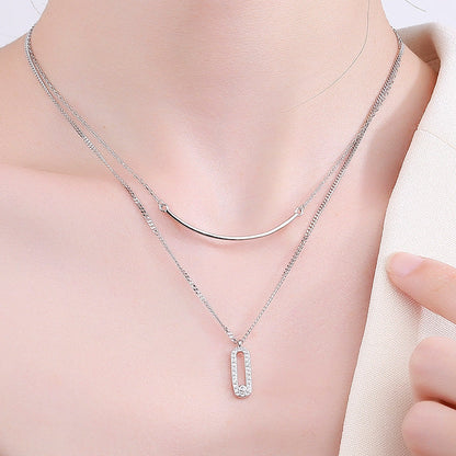 Gia Overlapping Crystal Necklace