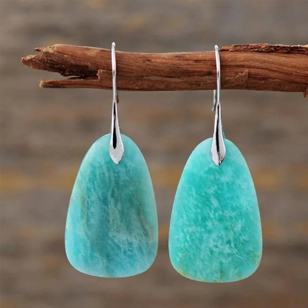 Vintage Turquoise Stone Earrings