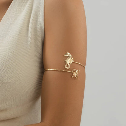 Adjustable Gold Seahorse Bracelet