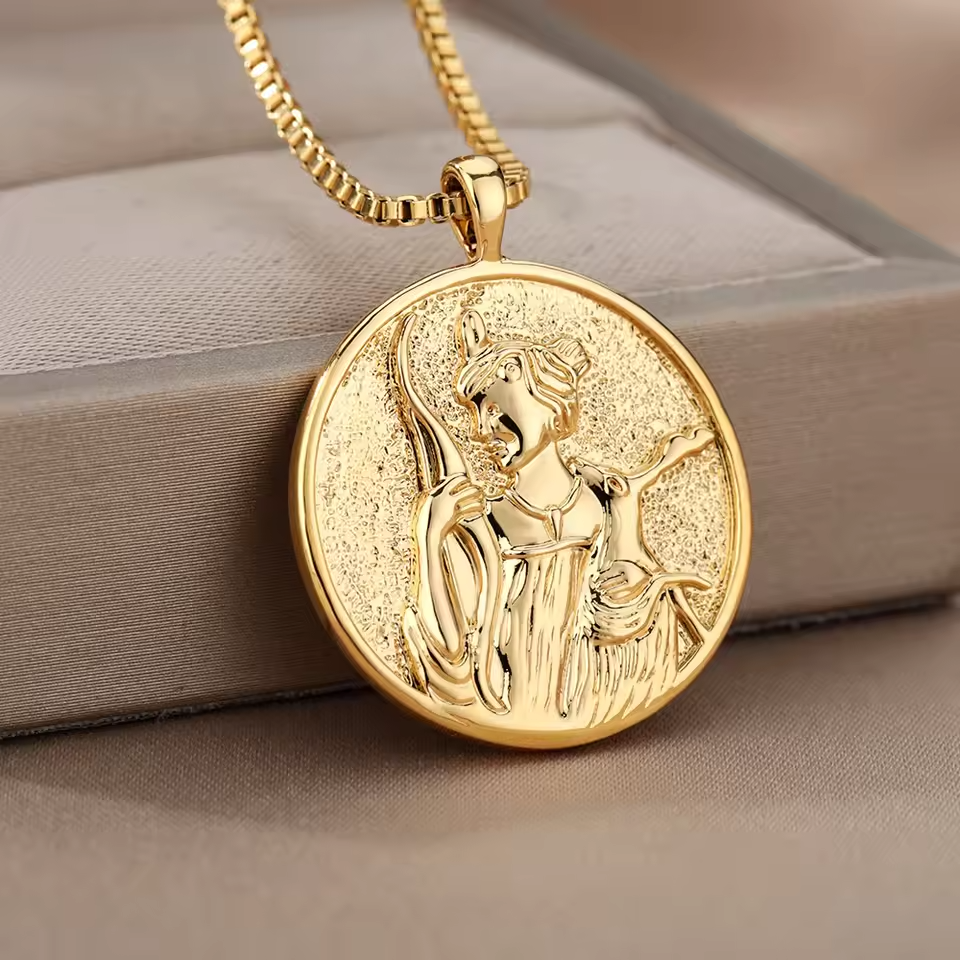 Artemis Goddess of the Moon and Wild Nature Necklace