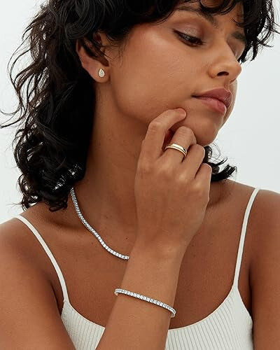 Tennis bracelet | White Gold