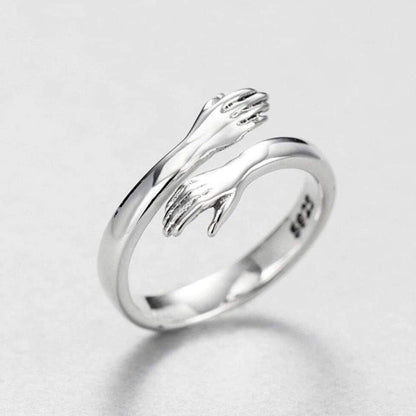 Adjustable Embrace Silver Ring