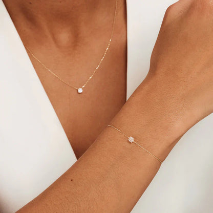 ClÃ©a Moissanite Stone Set | Gold