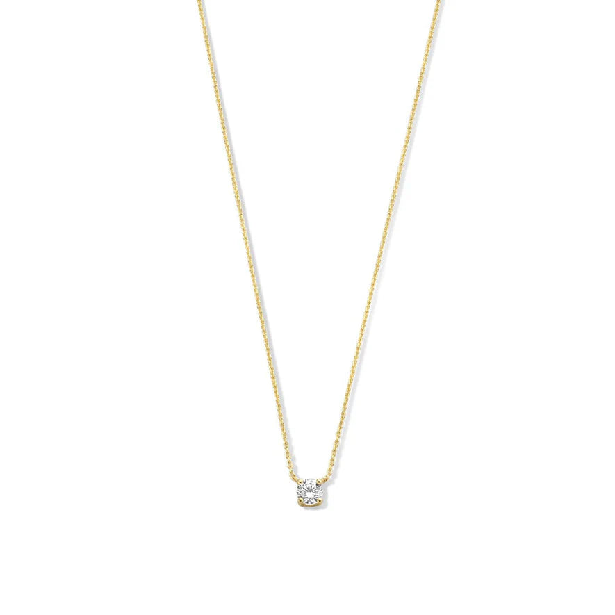 Clea Stone Necklace | White Gold