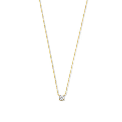 Clea Stone Necklace | White Gold