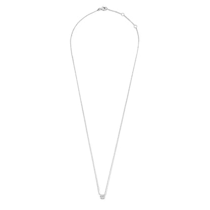 Clea Stone Necklace | White Gold