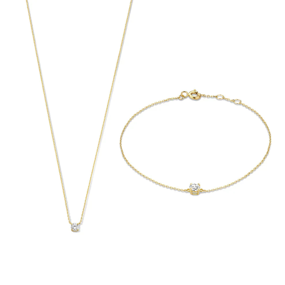 ClÃ©a Moissanite Stone Set | Gold