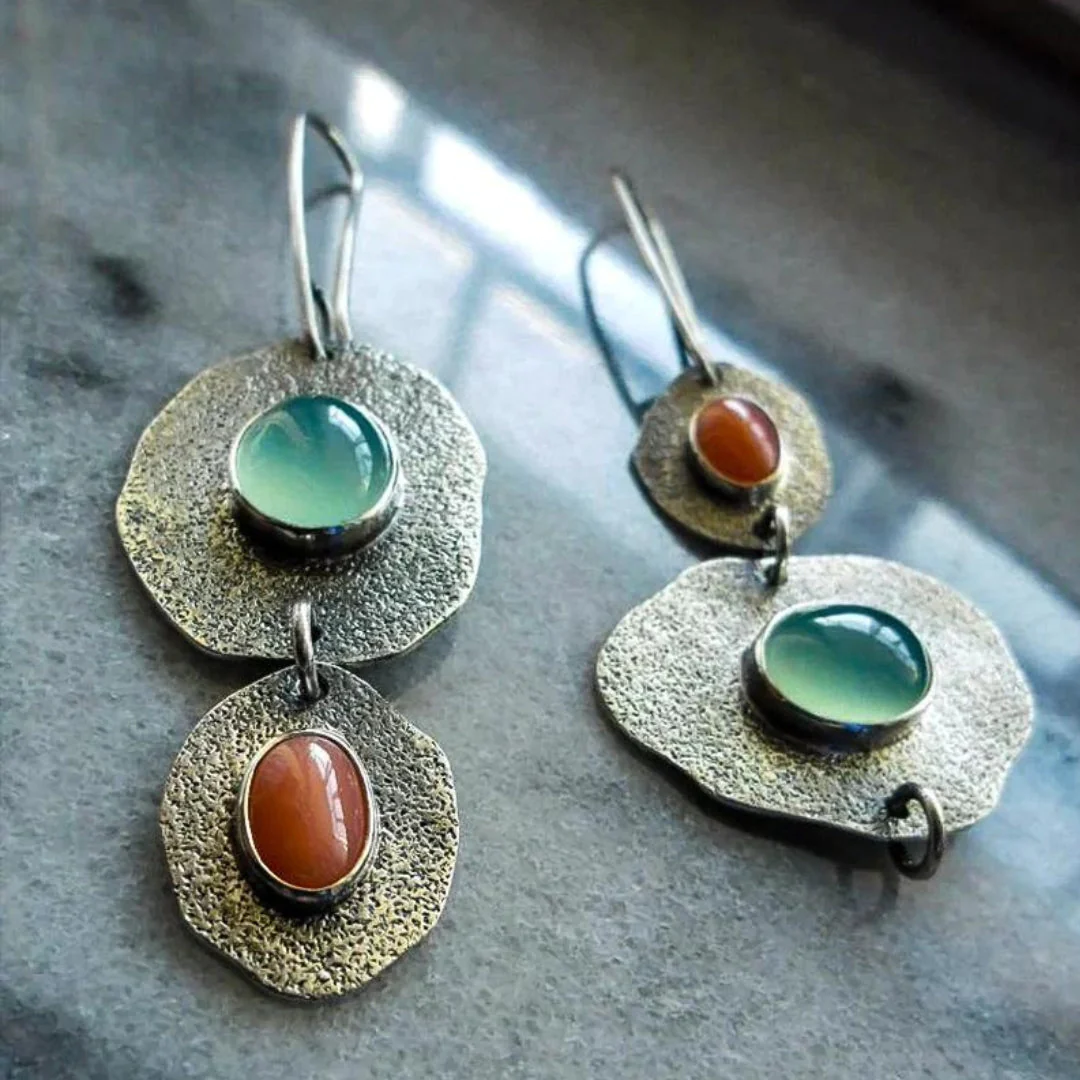 Vintage Natura Silver Earrings