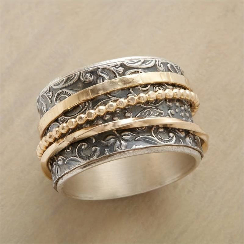 Vintage Antique Gold and Silver Ring